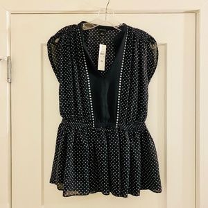 Navy Ann Taylor Blouse